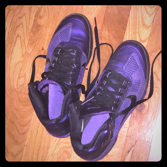 purple high top nikes